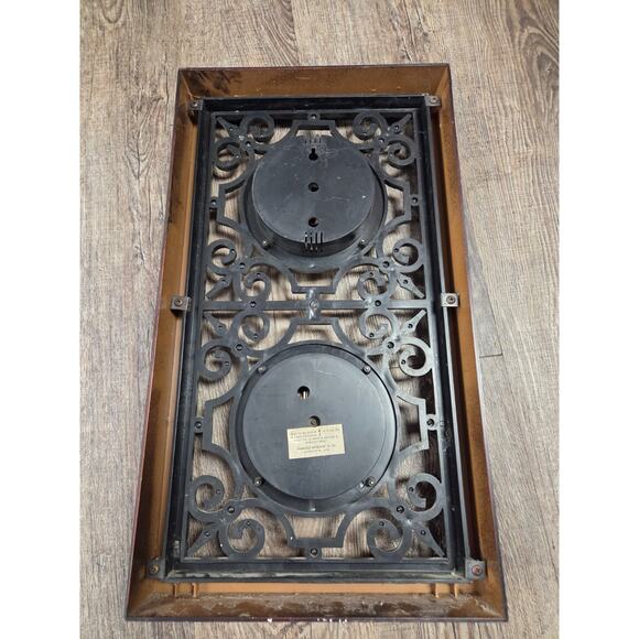 Vintage Springfield Faux Wrought Iron Weather Barometer Humidity Thermometer - Picture 4 of 5